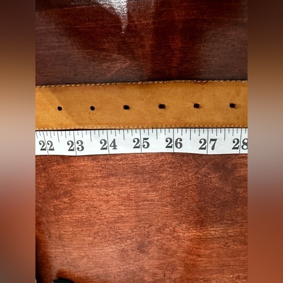 VTG OMEGA Belt Black Leather Textured Croc Women Small 25-27 Leather Buckle 1407 - Picture 3 of 13